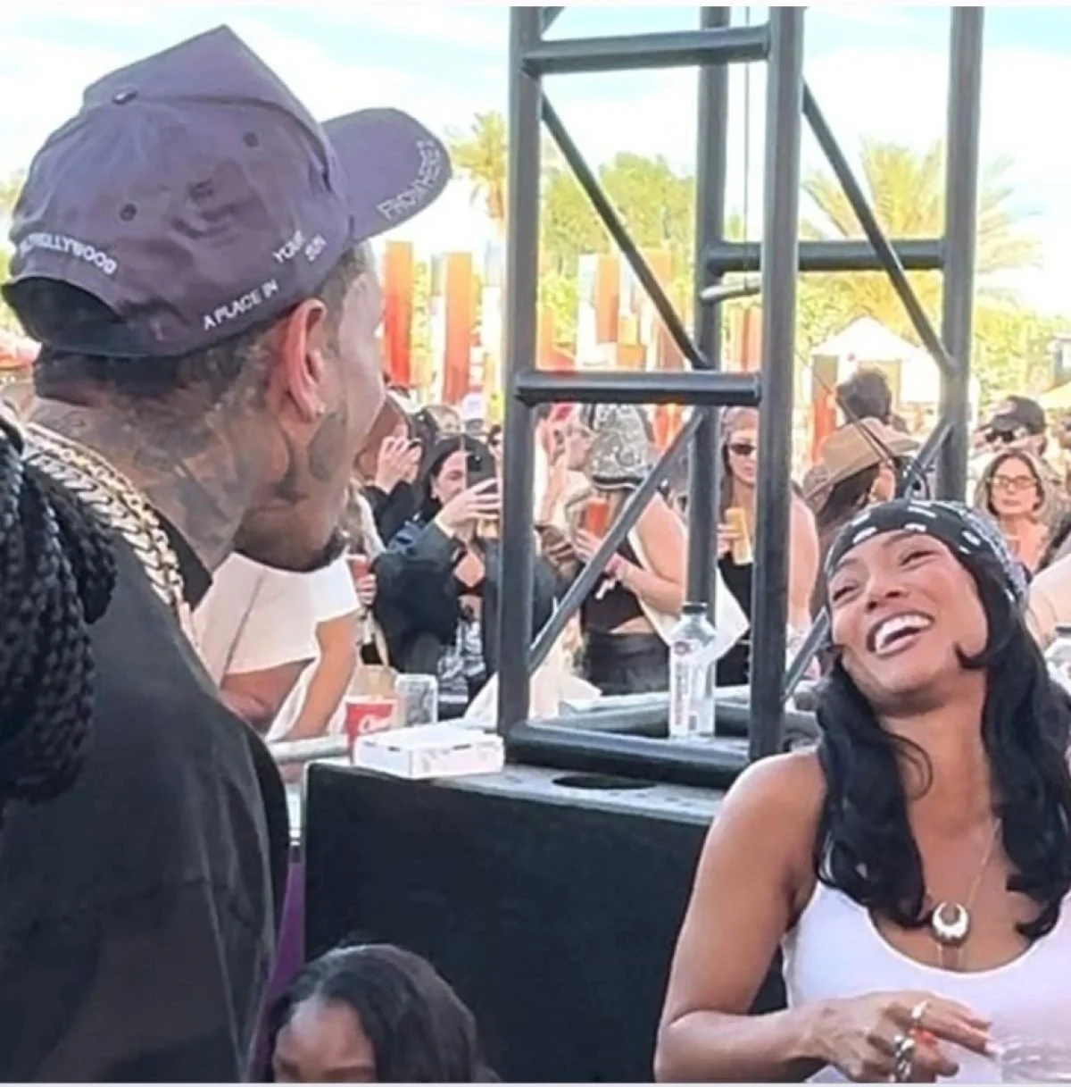 Chris Brown Reunites with Ex-Girlfriend Karrueche Tran at Coachella After Years of Separation
