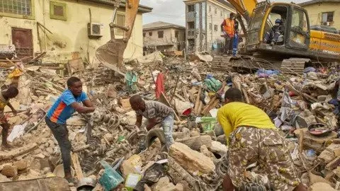 Another Lagos Building Collapse: Survivor Recounts Horror As Agencies Race Against Time