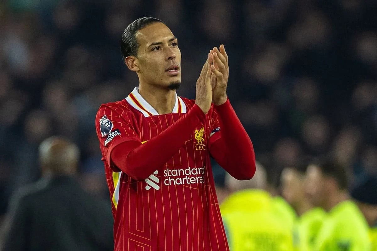 Van Dijk Eyes Arsenal Win but Keeps Focus on Liverpool’s Title Destiny