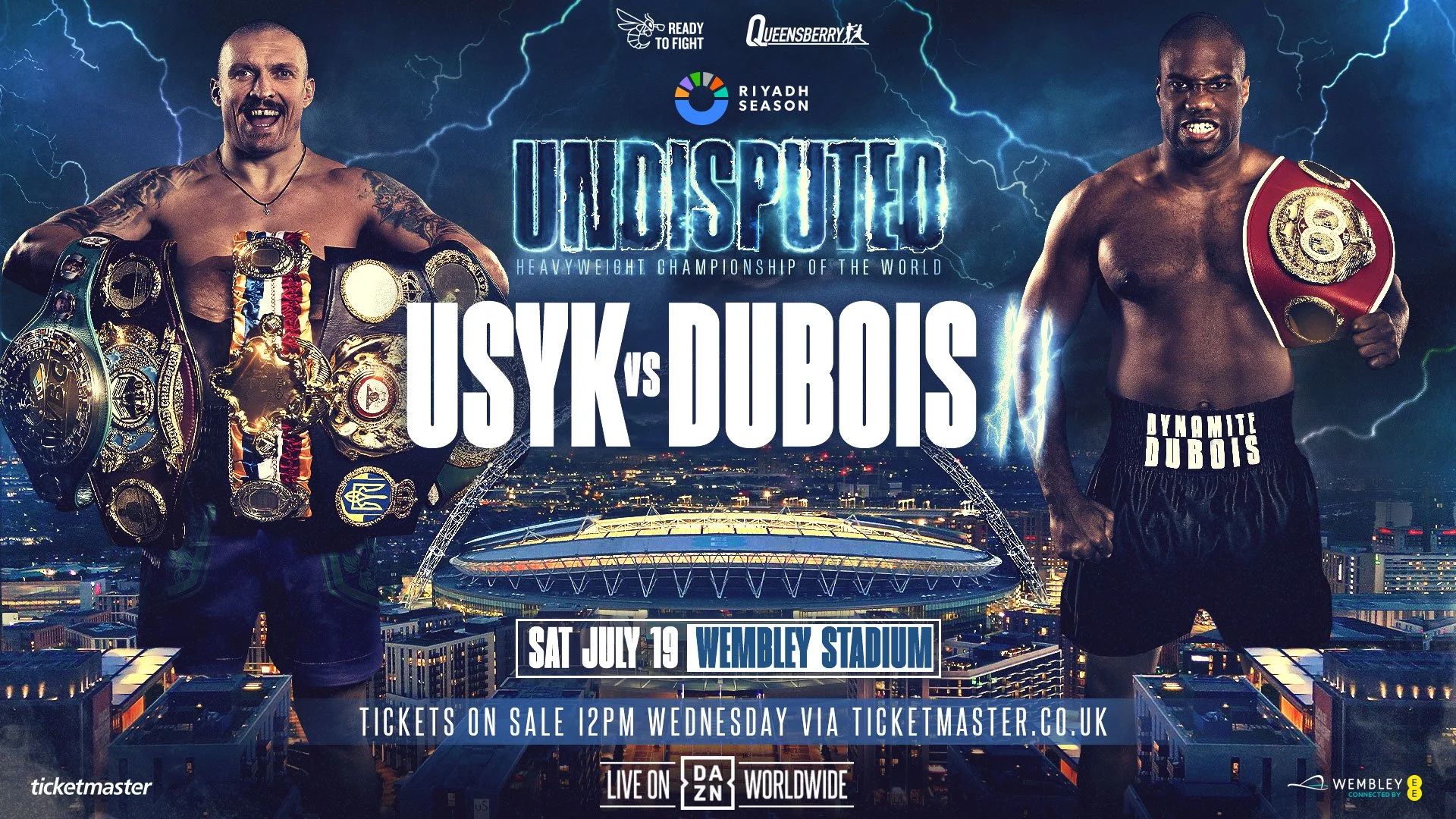 Usyk vs Dubois 2: Undisputed Heavyweight Clash Set for July 19 at Wembley