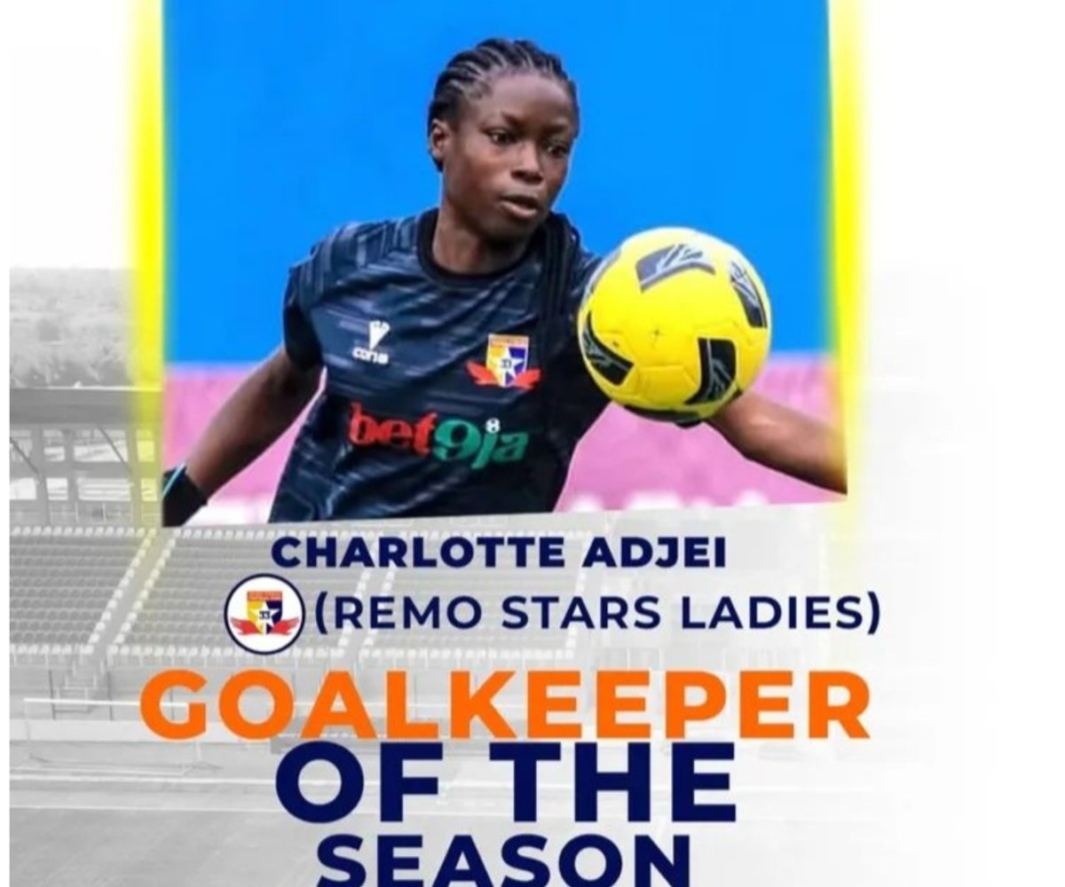 Charlotte Adjei Crowned 2025 NWFL Best Goalkeeper After Stellar Season With Remo Stars Ladies