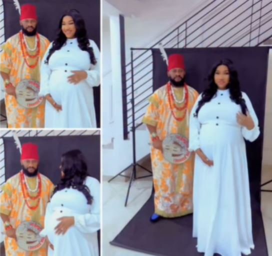 Judy Austin and Yul Edochie Expecting Their Third Child — Actress Glows in Stunning Maternity Photos