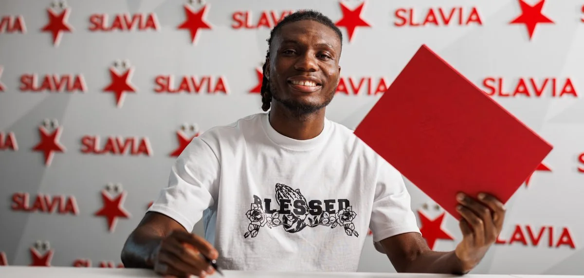  Igoh Ogbu Signs New Slavia Prague Deal, Reflects on First Career Trophy