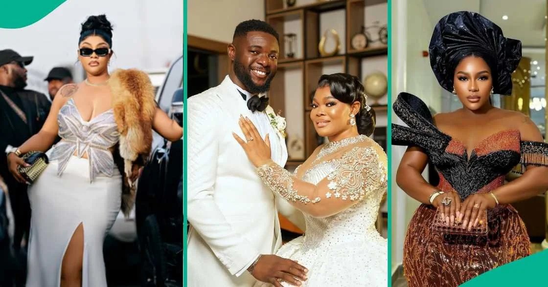 Angela Okorie Throws Shade After Awkward Encounter with Destiny Etiko at Ruby Ojiakor’s Wedding