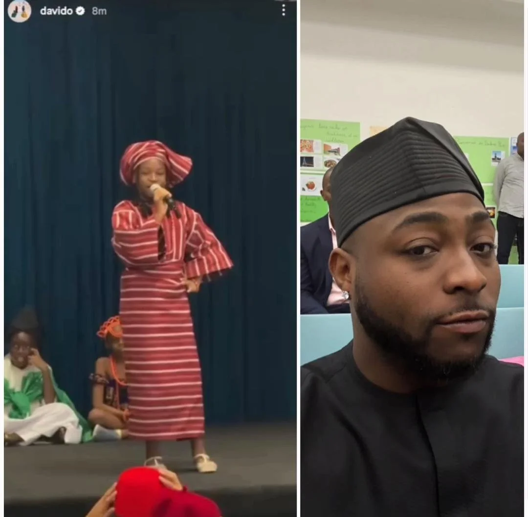 Davido Beams with Pride as Daughter Imade Shines at School Cultural Day 