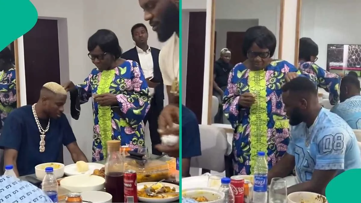 “A Mother’s Blessing”: Odumodublvck’s Mum Anoints Osimhen &amp; Boniface in Heartwarming Moment