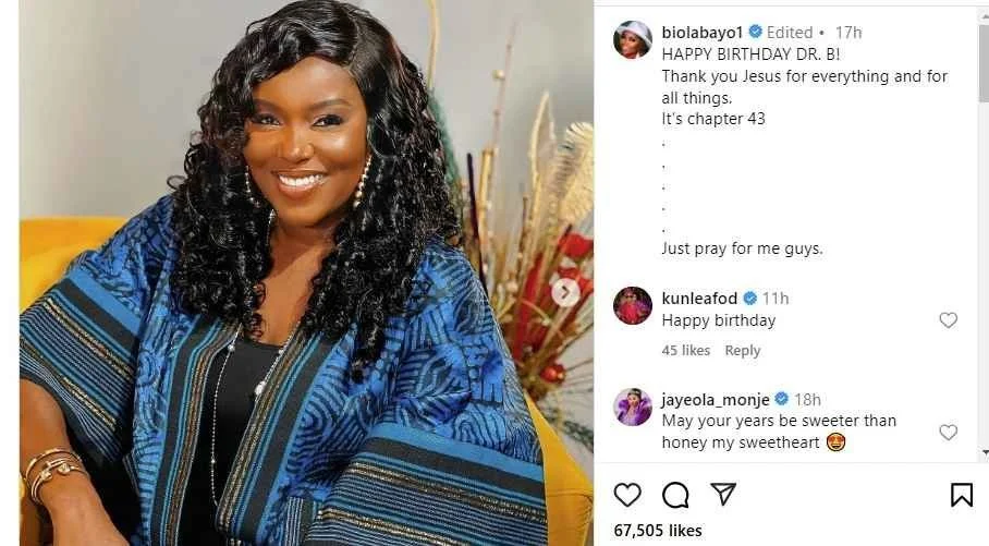  “God Has Been Too Good to Me” – Biola Bayo Shares Heartfelt Praise as Fans Celebrate Her Joy