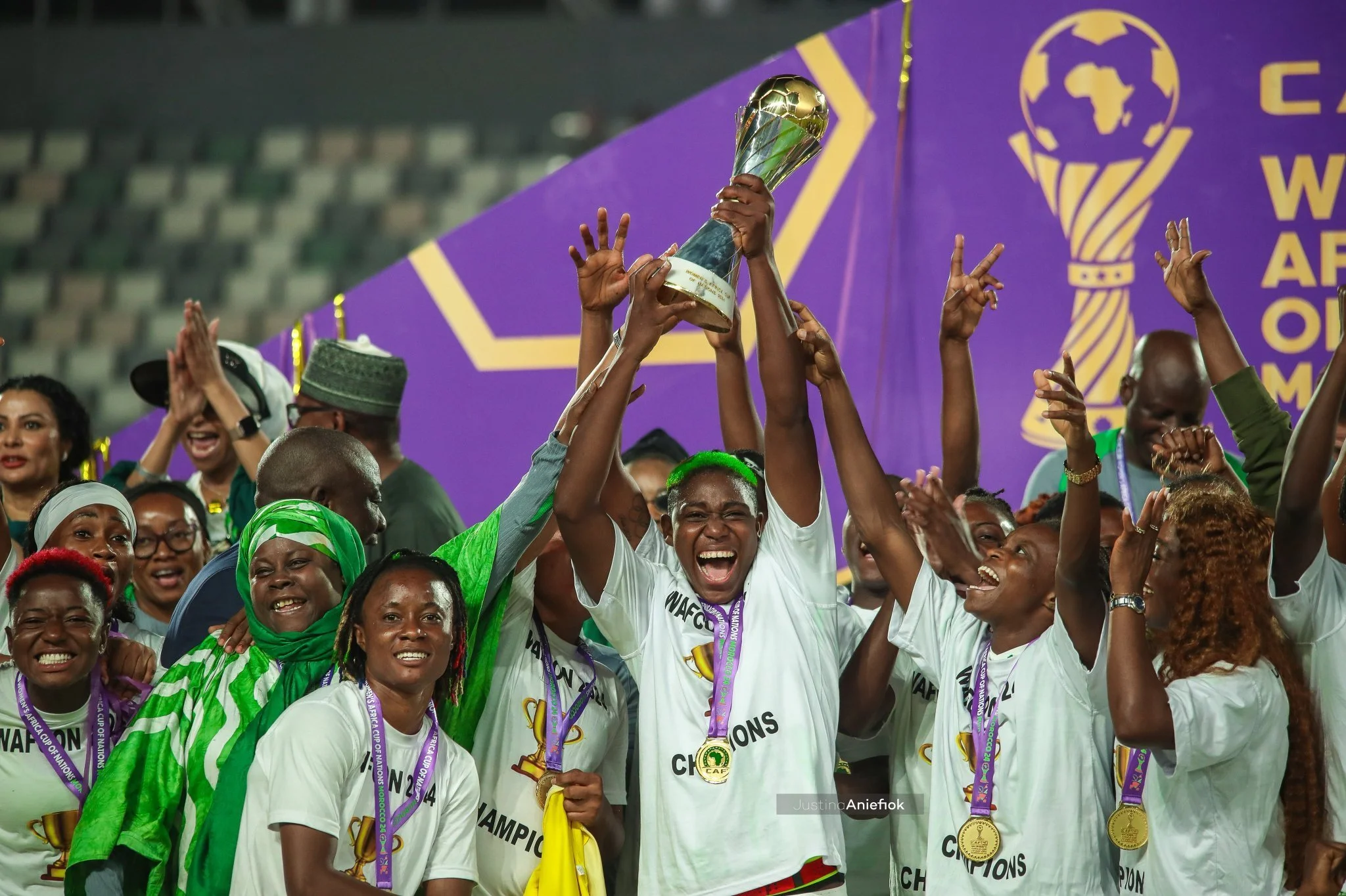Super Falcons Return to Hero’s Welcome in Abuja After Historic WAFCON Triumph