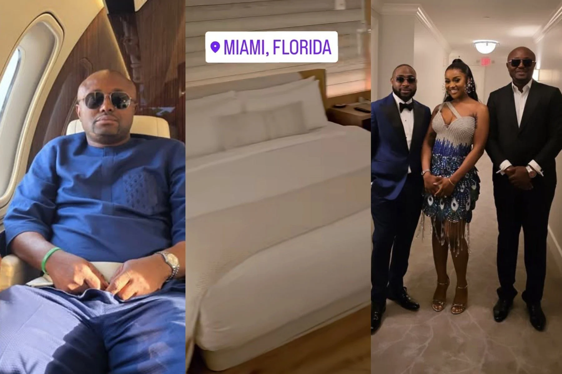 Israel DMW Shows Off $1,000-a-Night Miami Hotel Room Ahead of Davido &amp; Chioma’s White Wedding