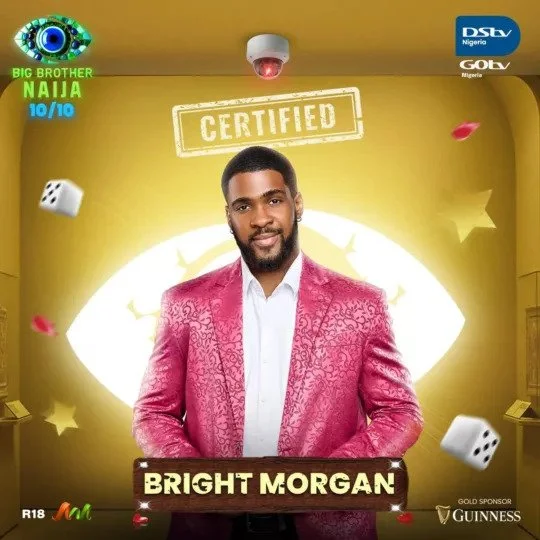 BBNaija: Mide Rejects On-Screen Kiss from Bright Morgan, Cites Family Values