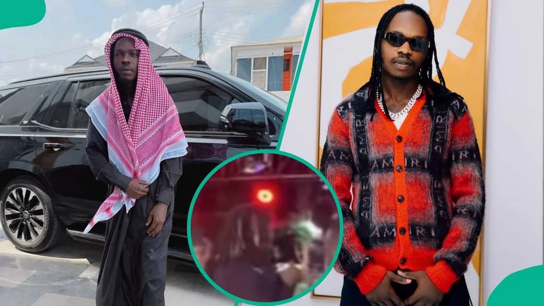 Drama as Fan Rushes Stage to Attack Naira Marley During Benin Concert
