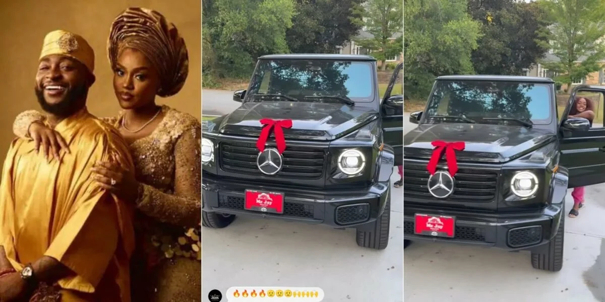 Davido gifts wife Chioma a brand-new 2025 Mercedes-Benz G580