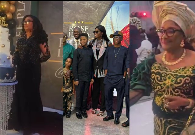 2Face Idibia Serenades Mother, Rose Idibia, at Her Birthday Celebration