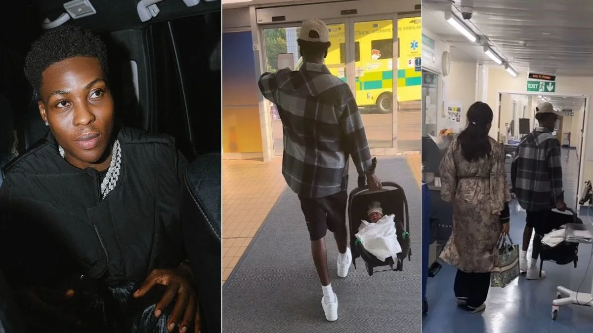 Reekado Banks Melts Hearts as He Publicly Introduces His Son for the First Time