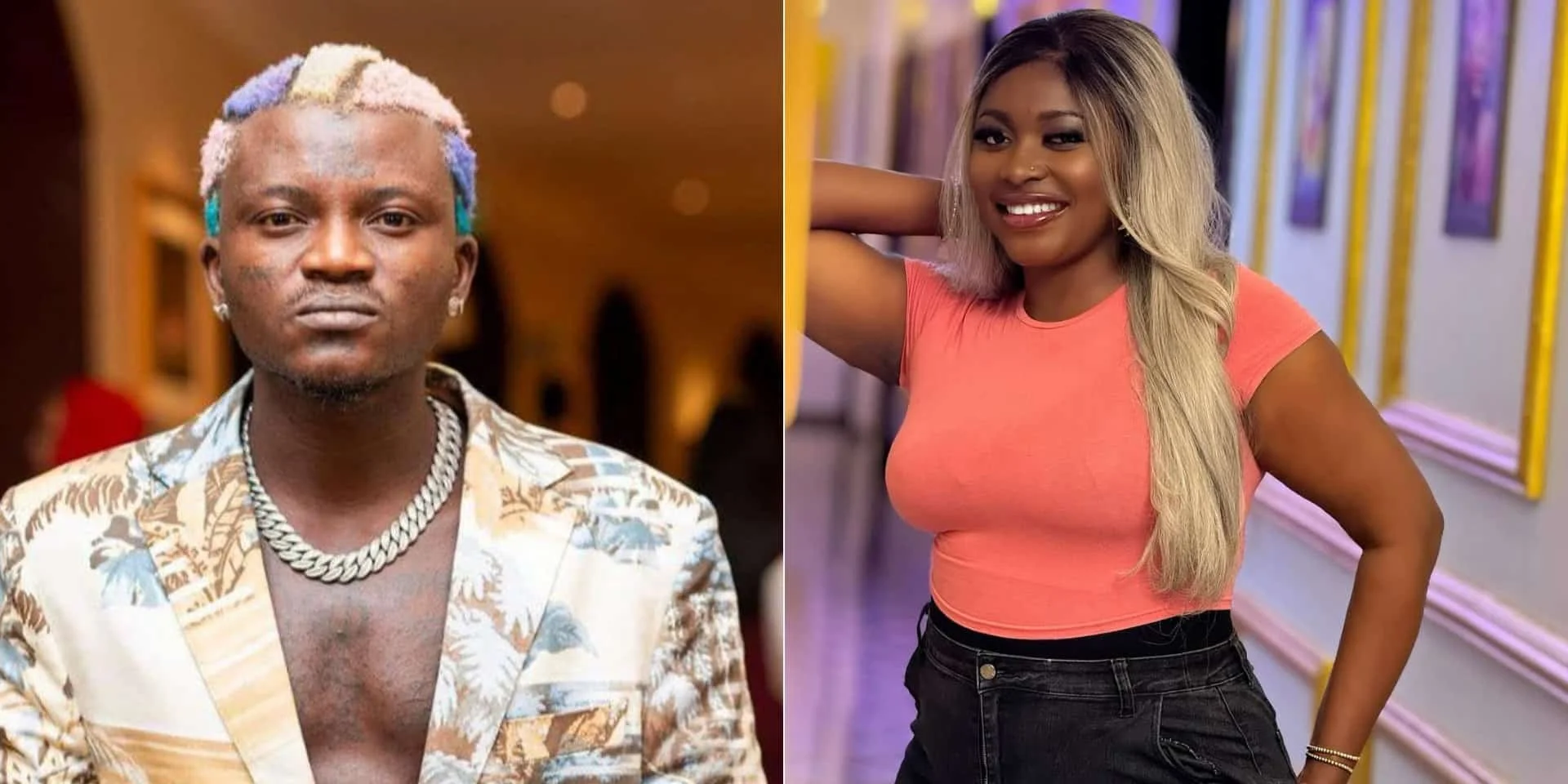 Portable Sparks Reactions as He Leaks Alleged Chat Between Wife Ashabi Simple and Her Rumored Lover