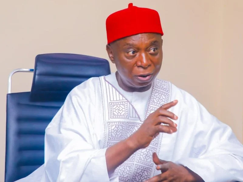 Ned Nwoko Shrugs Off Family Drama, Flaunts New Stadium Project in Delta State