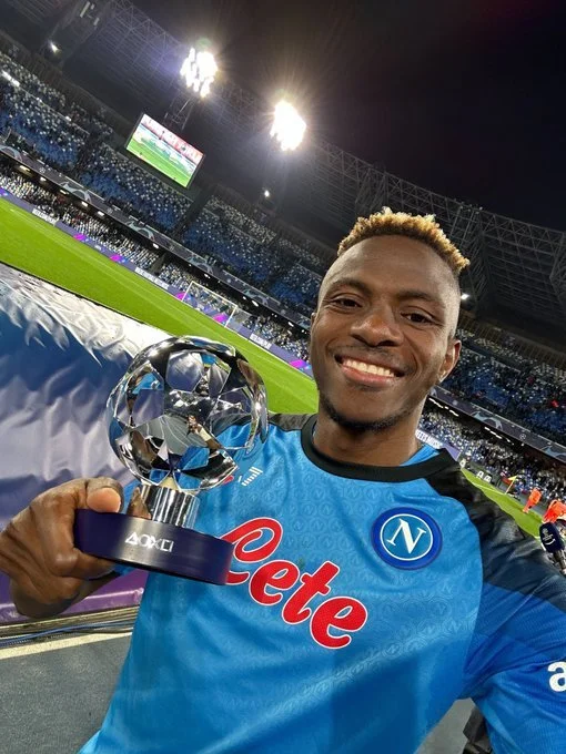 Osimhen Shines Bright: Nigerian Star Nominated for UEFA Champions League Player of the Week 