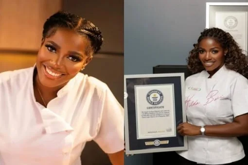 Hilda Baci Celebrates Second Guinness World Record for World’s Largest Pot of Jollof Rice 