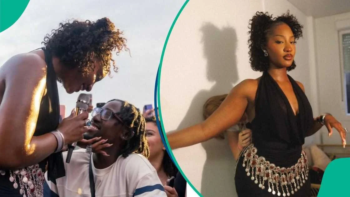 Tems Reacts Playfully After Fan Kisses Her Hand During AfroPunk Performance in Brazil