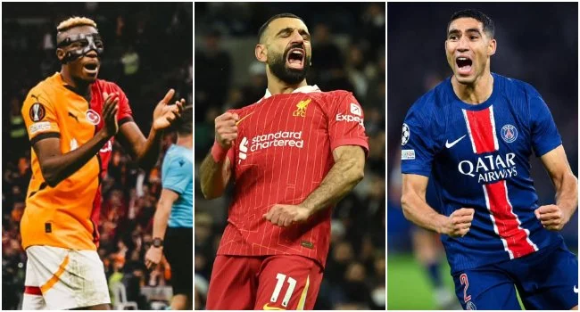 CAF Announces Finalists for 2025 Awards as Osimhen, Salah and Hakimi Headline the Race