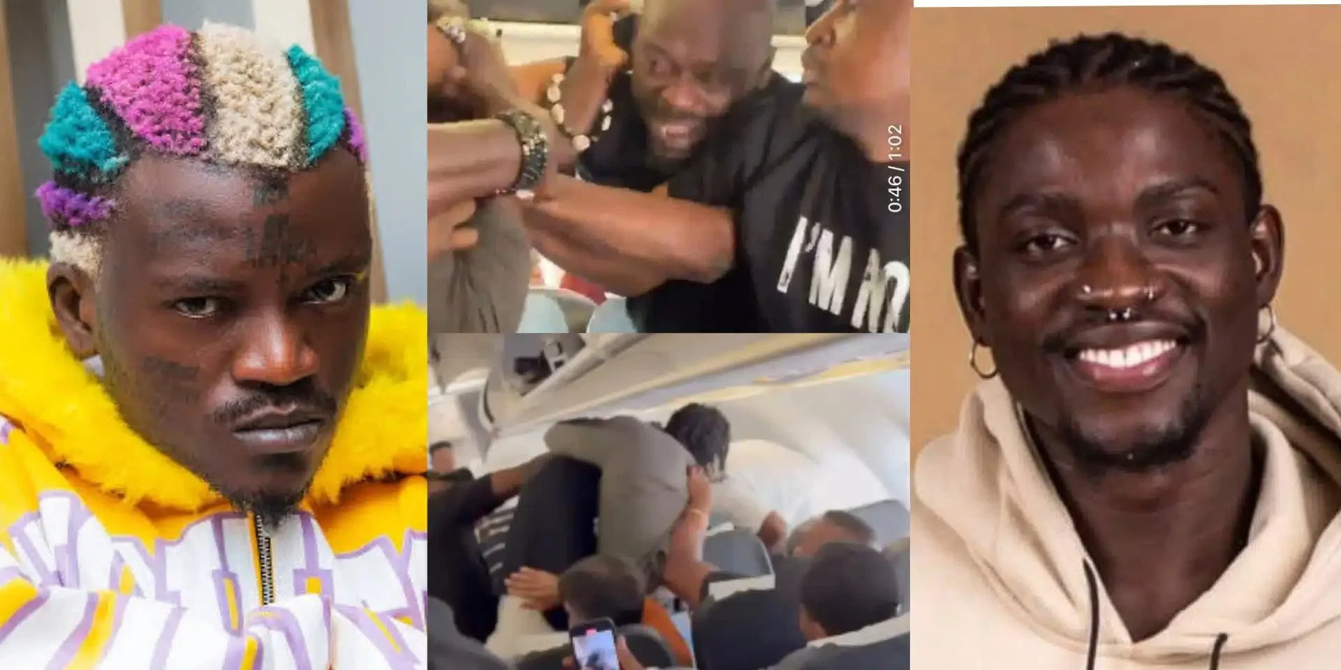 Portable Reacts to Viral In-Flight Fight Between VeryDarkMan and Mr Jollof