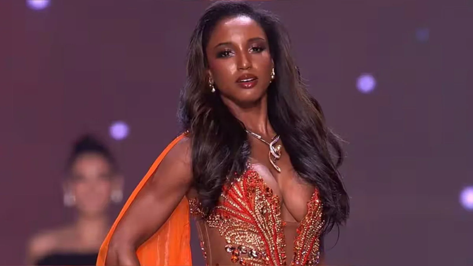Miss Jamaica, Dr. Gabrielle Henry, Takes Dramatic Fall at Miss Universe Preliminaries, Recovers Safely