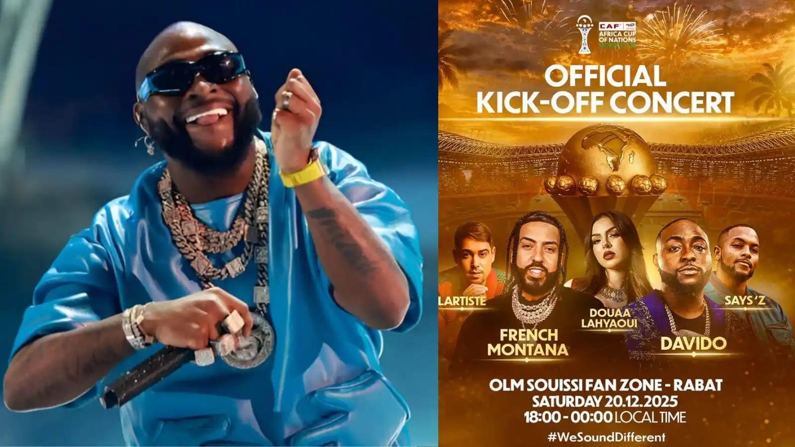 Davido Ignites AFCON 2025 Spirit with Electrifying Fan Zone Performance in Morocco