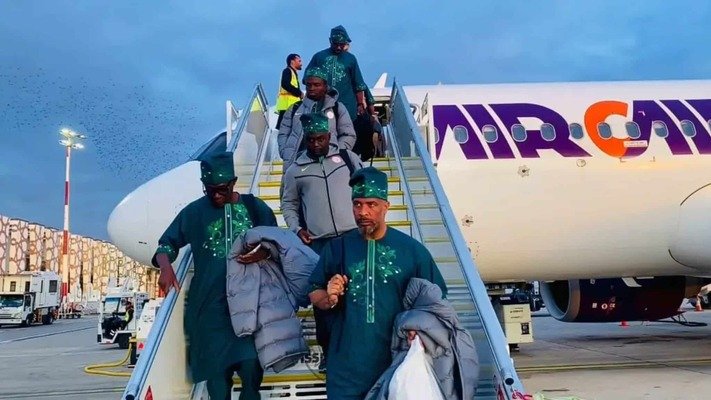 Super Eagles Arrive Rabat in High Spirits Ahead of Morocco Showdown