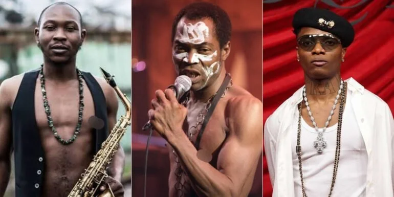 Seun Kuti, Wizkid Feud Deepens Over Fela Tattoo Controversy