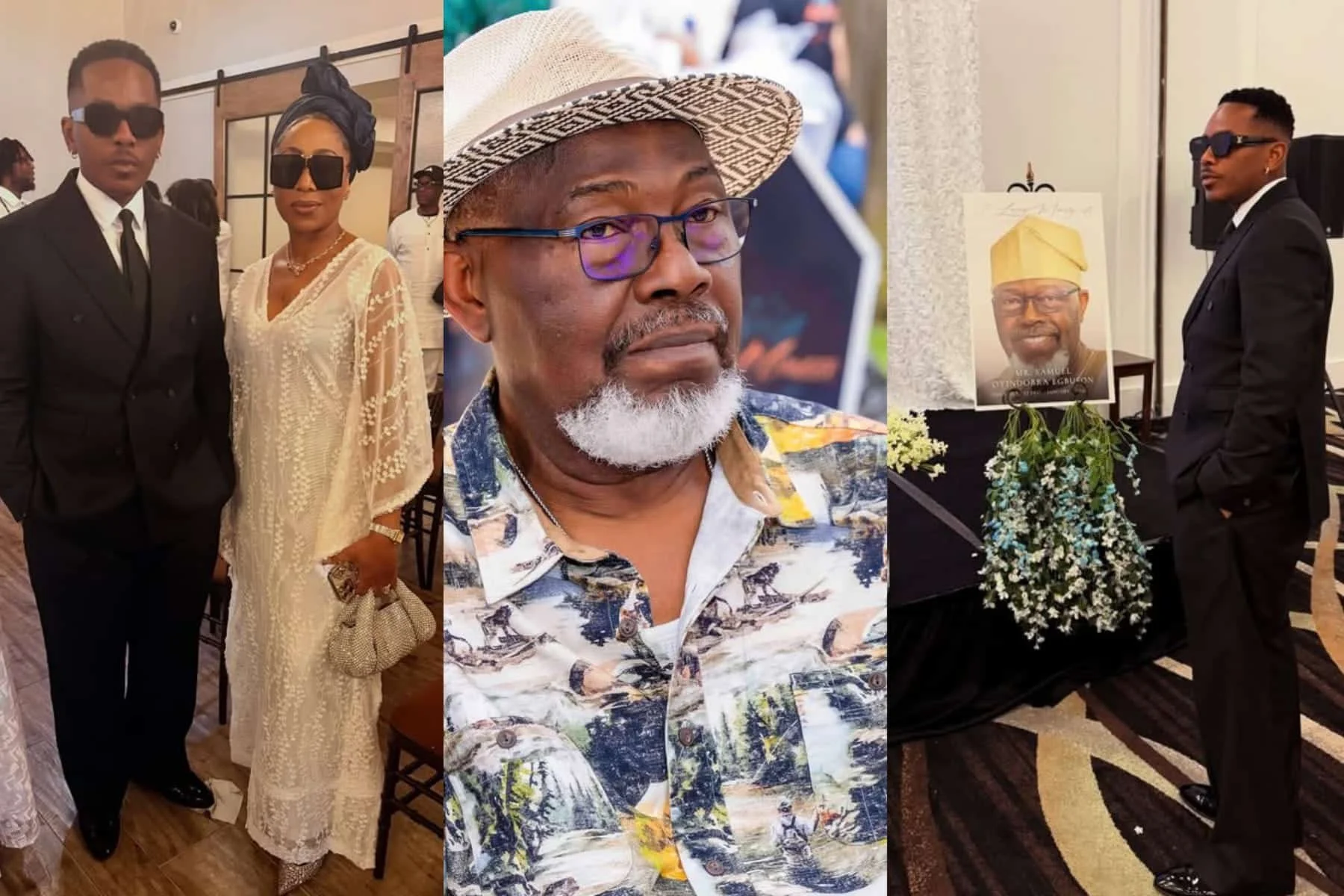 Timini Egbuson, Dakore Akande Lay Father to Rest in Private Family Ceremony