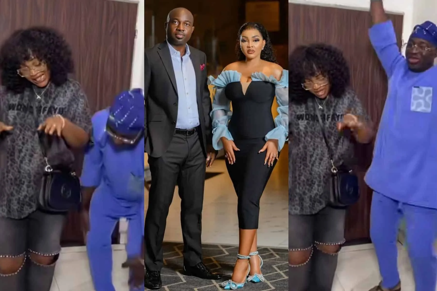 Mercy Aigbe Shares Adorable Video of Husband Kazim Adeoti Welcoming Her Home