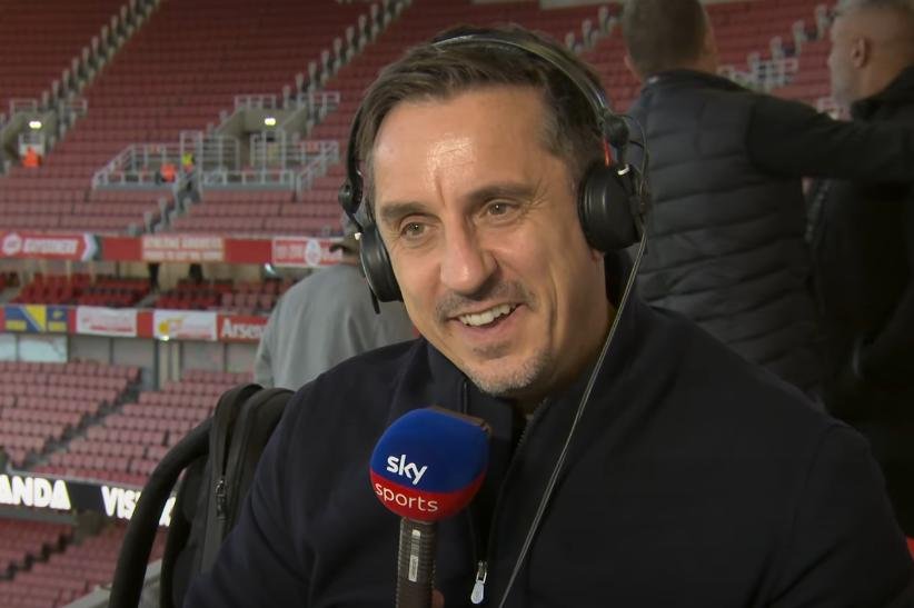 Gary Neville Predicts Arsenal Could Clinch Premier League Title Without Playing Again