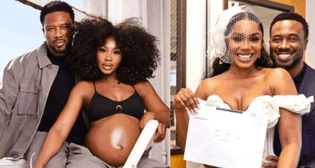 Sharon Ooja Announces Birth of Baby Boy with Husband Ugo Nwoke