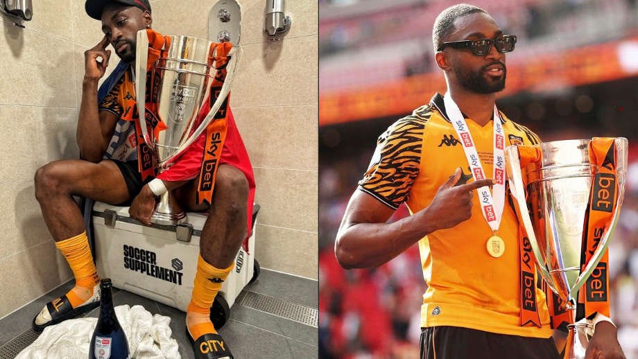  Semi Ajayi Celebrates As Hull City Seal Dramatic £200m Premier League Return