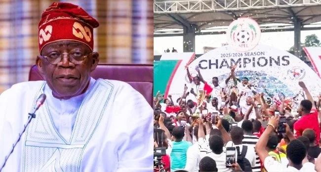 Tinubu Celebrates Rangers’ NPFL Triumph, Hails Historic Season and Youth Investment
