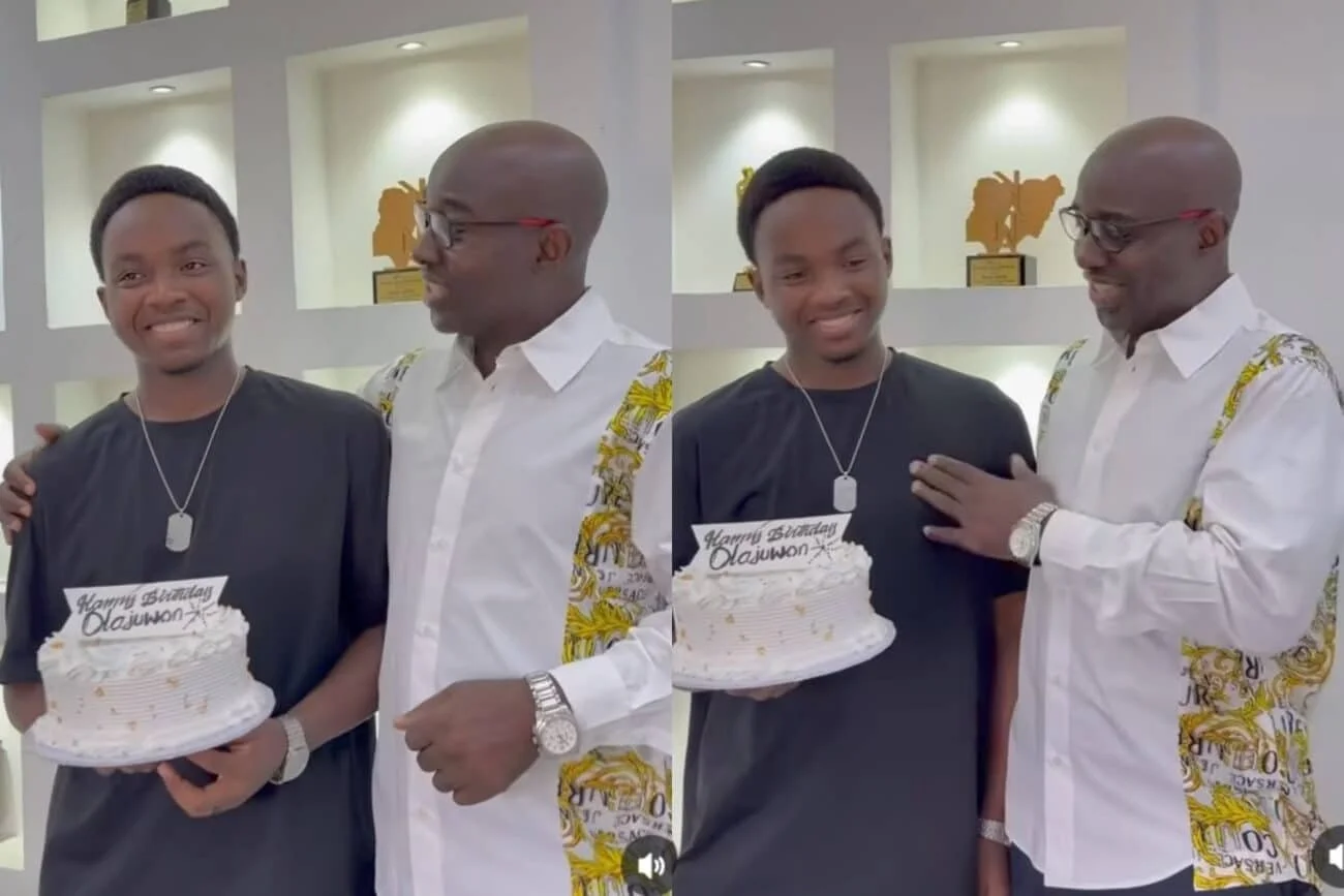 Kazim Adeoti Celebrates Stepson Juwon’s 16th Birthday With Heartwarming Tribute and Surprise