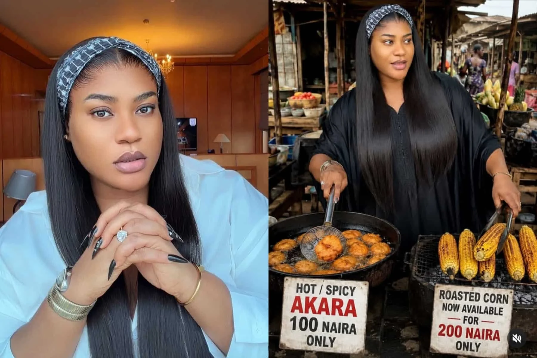Nkechi Blessing Takes First Lady’s Advice, Launches Akara and Corn Business