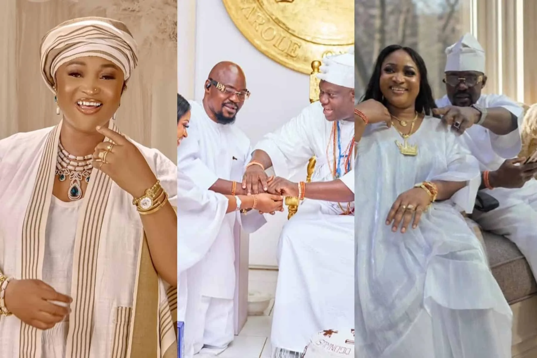 Baba Ijesha’s Wife Thanks Ooni of Ife for Royal Honour, Calls Him ‘A Good Father-in-Law’