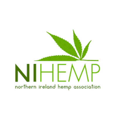 NIHEMP logo with a green hemp leaf and text reading 'Northern Ireland Hemp Association'.