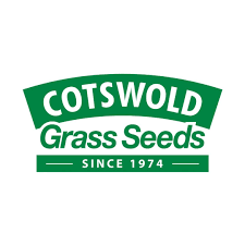 Logo for Cotswold Grass Seeds featuring green text on a white background.