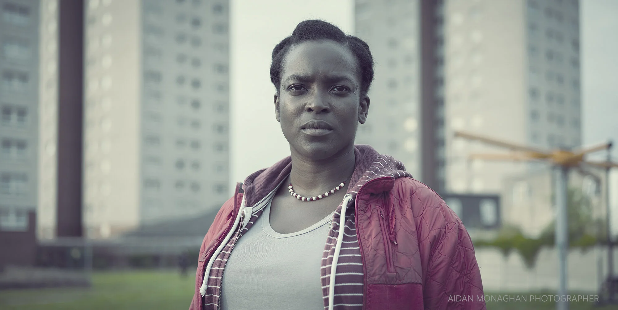  Character portrait of Wunmi Mosaku as Rial Majur in Remi Weekes’ “His House.”      Directed by Remi Weekes 🎬   .   Cinematography by Jo Willems 🎥   .   Photo by @aidanmonaghanphotographer /©NETFLIX, 2020 📷   .   #hishouse #remiweekes #jowillems  