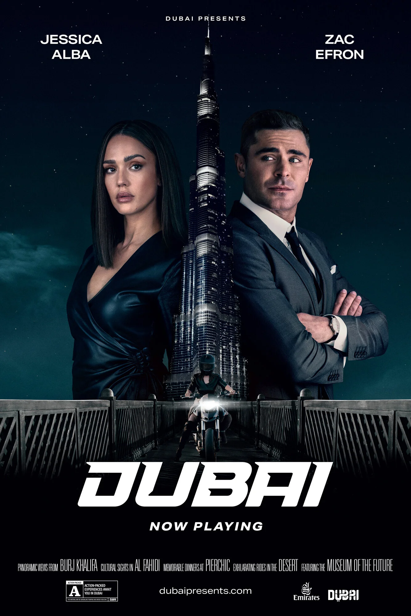 “Dubai Presents”  Jessica Alba and Zac Efron 