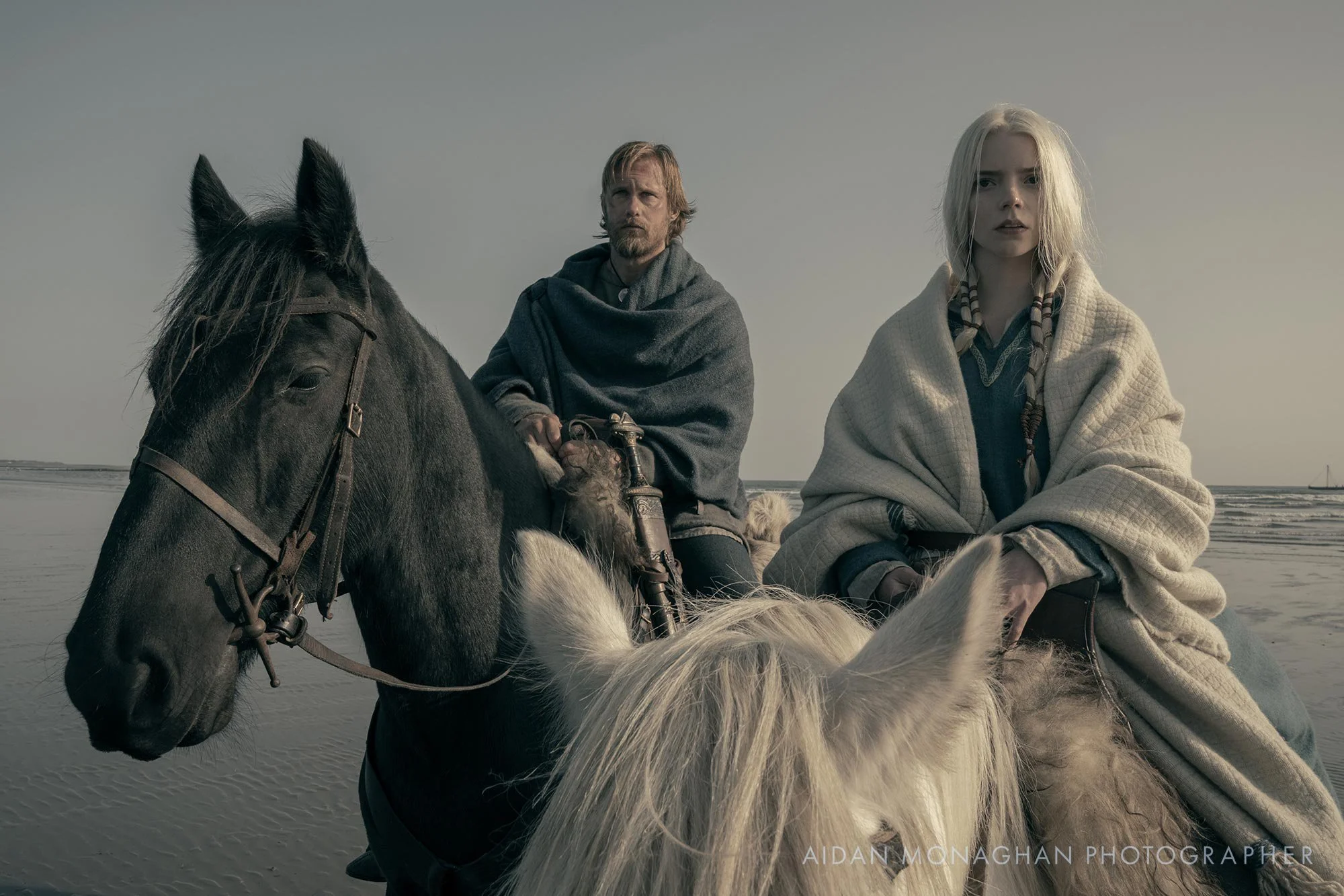  Alexander Skarsgård stars as Amleth and Anya Taylor-Joy as Olga in director Robert Eggers’ Viking epic The Northman. 