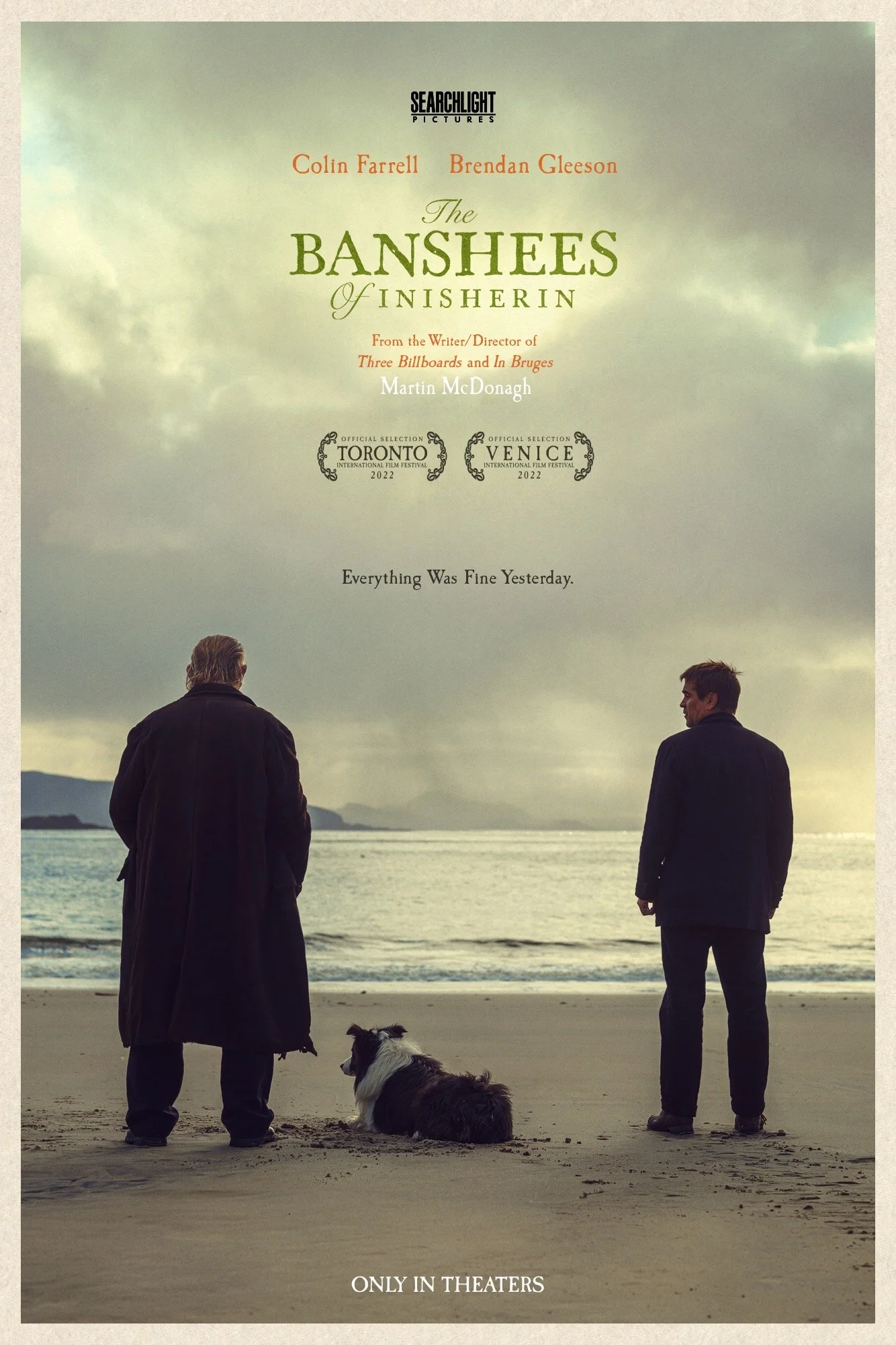  My Latest One Sheet #Poster “The Banshees of Inisherin” starring Colin Farrell &amp; Brendan Gleeson. Written &amp; Directed by Martin Mc Donagh - Cinematography by Ben Davis. The film will have its World premiere at the Venice Film Festival on Sept