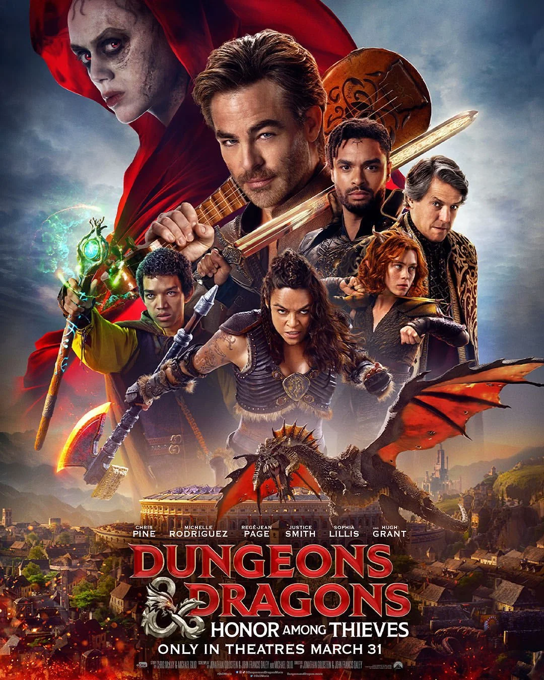  Paramount unveils a dynamic new poster for   Dungeons &amp; Dragons: Honor Among Thieves  .     An adventure of epic proportions. Dungeons &amp; Dragons: Honor Among Thieves arrives only in theatres March 31, 2023. #DnDMovie  The visual spotlights t