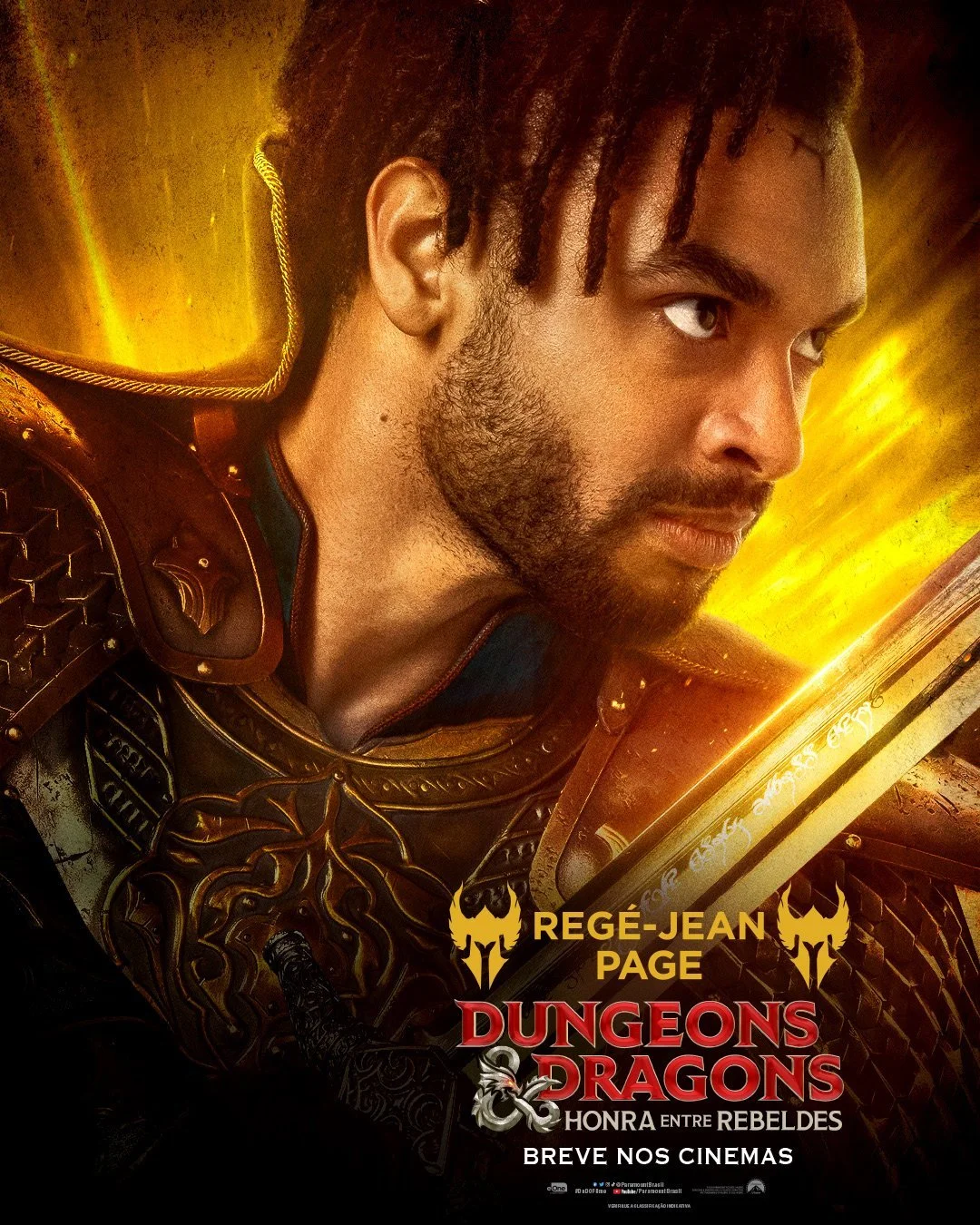  Character Pister of Rege Jean-Page as Xenk unveiled by Paramount for Dungeons &amp; Dragons: Honor Among Thieves.  .  Poster Photography by @aidanmonaghanphotographer 📷  Dungeons &amp; Dragons: Honor Among Thieves arrives only in theatres March 31,