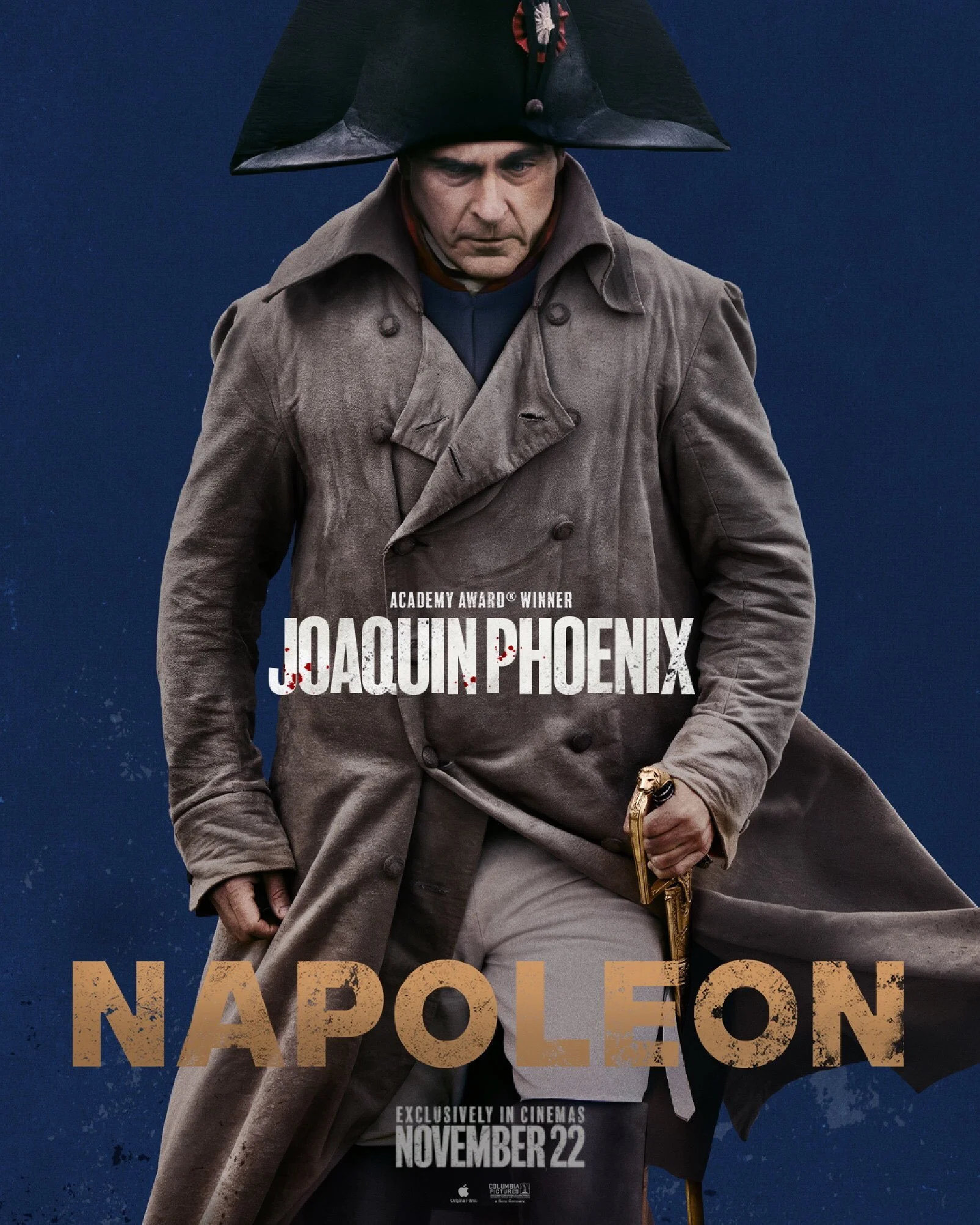  #Napoleon poster mural key art entitled “Power, Passion, Ambition”. #Napoleon. Only In Cinemas November 22.  .  Key Art poster photo by @aidanmonaghanphotographer 📸    #Ridleyscott #JoaquinPhoenix #VanessaKirby #napoleon #stillphotographer #unitsti