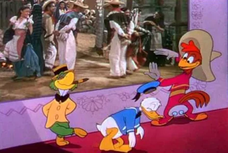 The Three Caballeros and their human costars