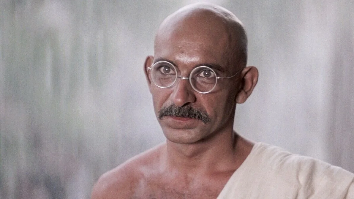 A superb Ben Kingsley as Gandhi