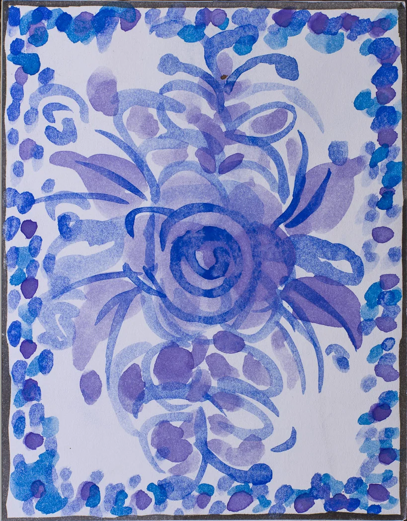 Purple Blue Hydrangea Greeting Card Pack